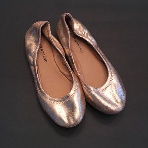Lucky Brand Emmie gold flats size 8.5 New